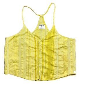 Hurley Women's Sunset Beach Woven Dressy Tank Top Size Small​​​​​​